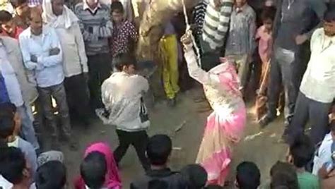 Woman Publicly Flogged By Husband On Panchayats Orders For Eloping Latest News India