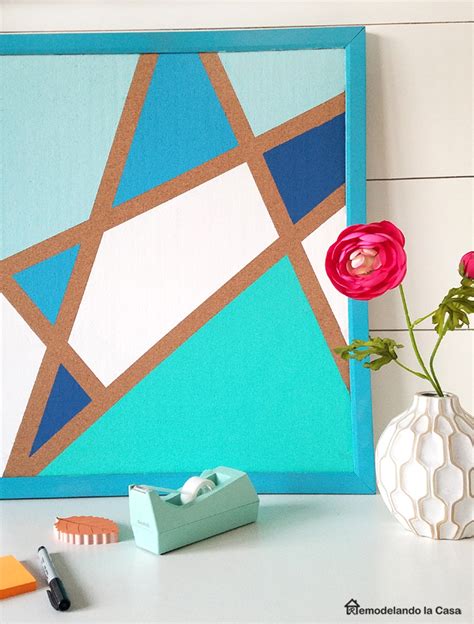 That board is known as a corkboard and is used to hang or stick stuff for everyone to see. DIY - Painted Rock Paper Weight - Remodelando la Casa
