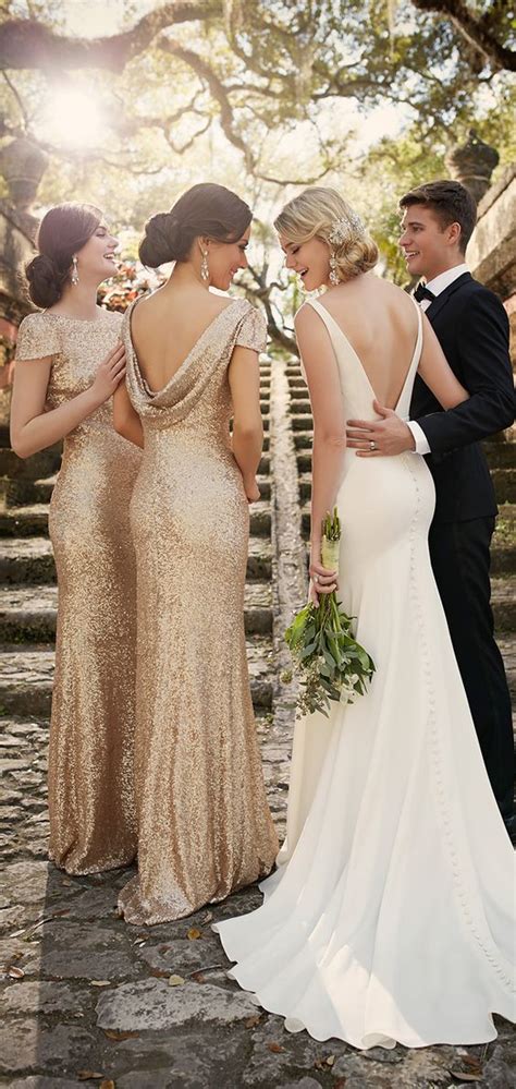 Glamorous Gold Bridesmaid Dresses Ideas You Cant Miss Weddinginclude Wedding Ideas