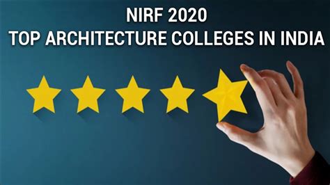 top 10 architecture colleges in india in 2020 i nirf ranking 2020 architecture i youtube