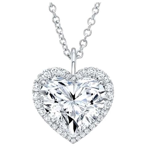 2 Carat Diamond Heart Necklace 355 For Sale On 1stdibs