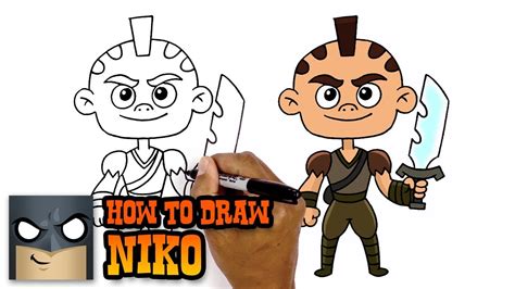How To Draw Niko Niko And The Sword Of Light Art Tutorial Youtube
