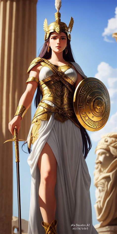 Athena Goddess Of War And Practical Reason By Alebocetos On Deviantart