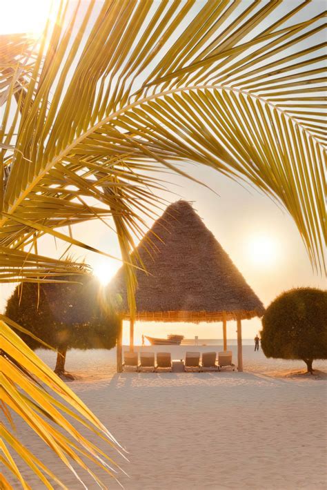 Gold Zanzibar Beach House And Spa Resort Nungwi Zanzibar Tanzania Beach Cabana Sunset Travoh