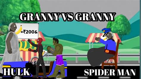 granny vs granny babana funny animation video banana cartoon drawing cartoon 2 youtube