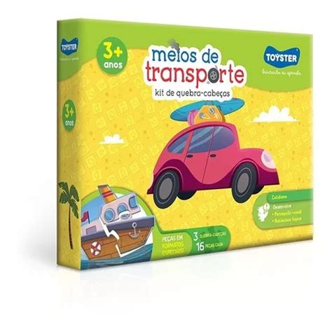 Kit Quebra Cabeças Meios De Transporte Toyster Parcelamento sem juros