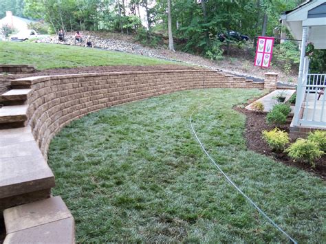 Block Retaining Wall Landscaping Fredericksburg Va Stafford Nursery