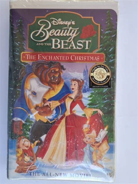 Disneys Beauty And The Beast Enchanted Christmas Vhs Tape New Eur 8