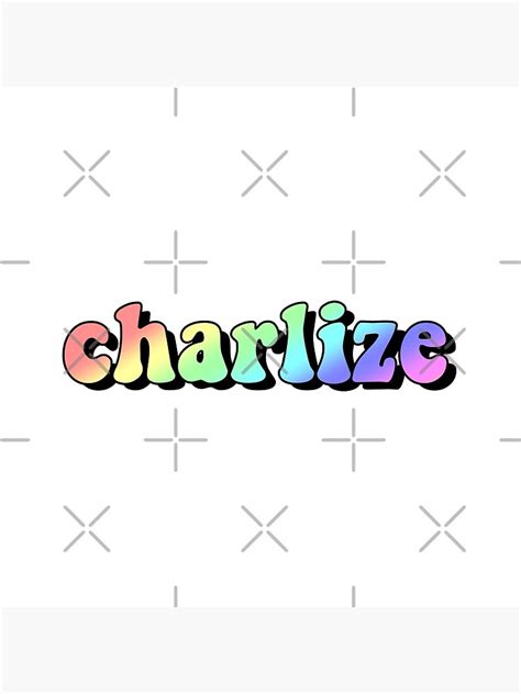 Aesthetic Rainbow Charlize Name Poster For Sale By Star10008 Redbubble