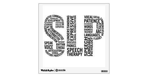 Speech Therapist Slp Wall Decal Zazzle