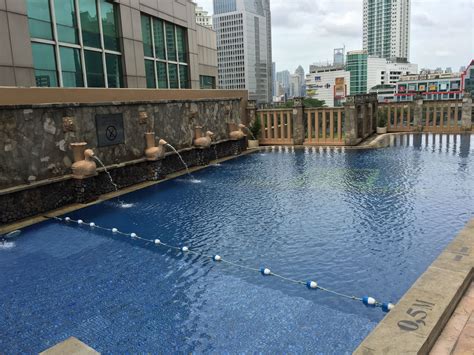 The Sparkling Blue Pool On The Rooftop Of Jw Marriott In Jakarta