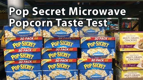 Pop Secret Microwave Popcorn Taste Test Youtube