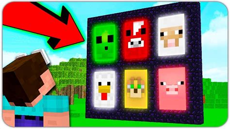 Noob Found Portals To New Mob Dimensions In Minecraft Youtube