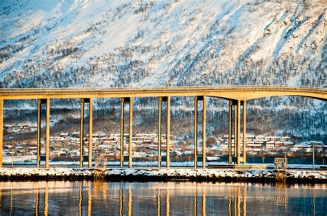 Bridge In Tromso Stock Image Colourbox