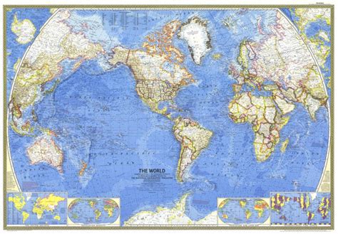 World Wall Map 1965 By National Geographic Shop Mapworld