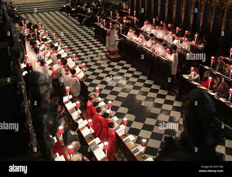 The Choir Of Westminster Abbey During Evensong At Westminster Abbey