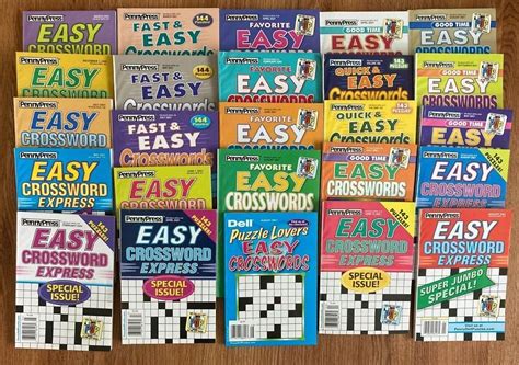 Lot Of All Easy Dell Penny Press Crossword Puzzle Books Express