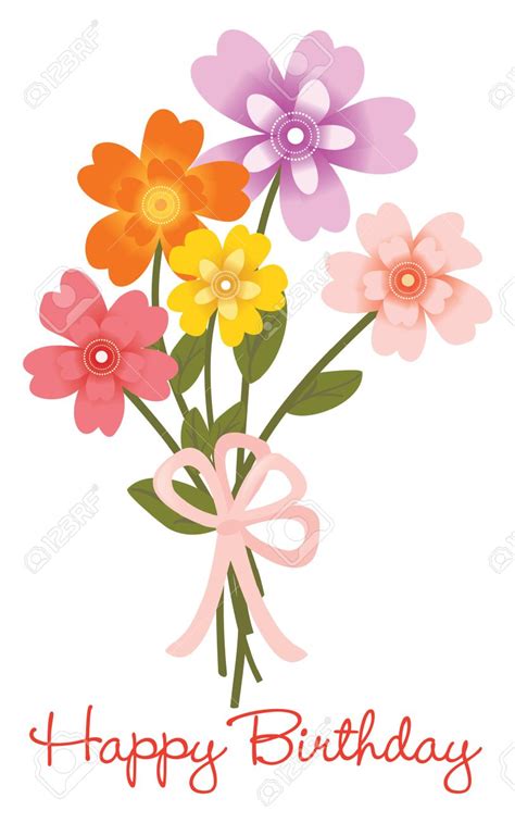 Happy Birthday Flowers Clipart For Her 10 Free Cliparts Download