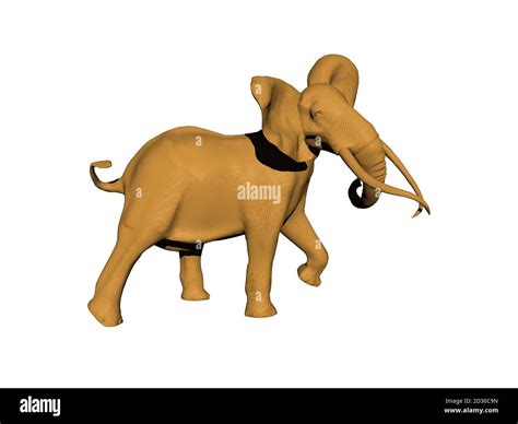 Bull Elephant With Long Tusks Stock Photo Alamy
