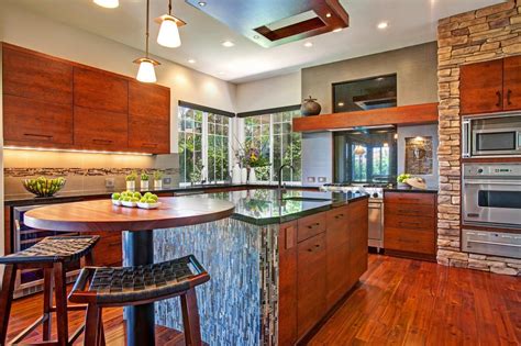 Rustic And Asian Styles Combine To Complete This Striking Kitchen Warm