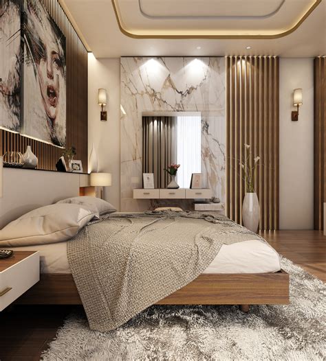 Modern Master Bedroom With Living Area Qatar On Behance Modern