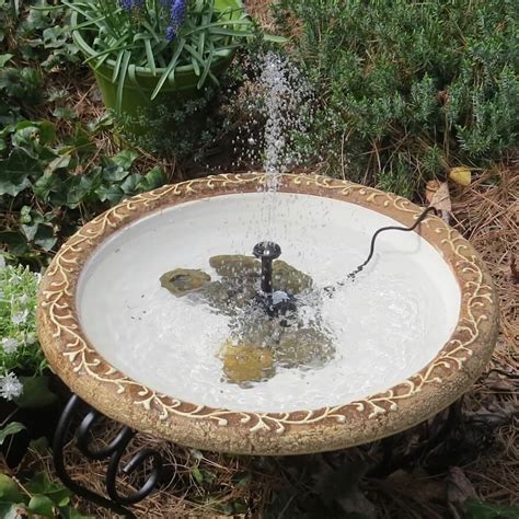 Large Solar Fountain Bird Bath Unique Solar Bird Baths The