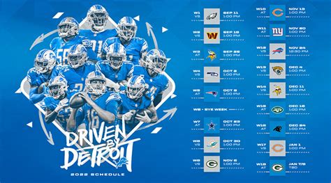 Detroit Lions Schedule Printable Printable Word Searches