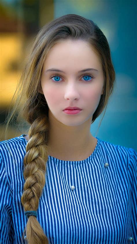Beautiful Blue Eyes Beauty Blonde Blue Eyes Blue Shirt Charming