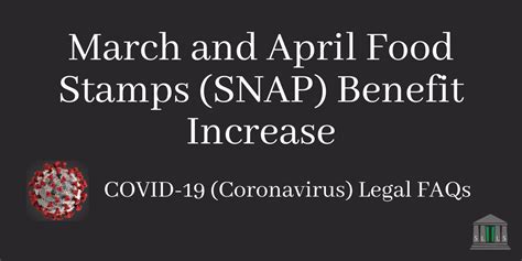 Fortunately, we were find out how the food stamps algorithm works. March and April Food Stamps (SNAP) Benefit Increase - SLLS