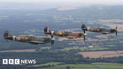 Spitfire And Hurricane Flypast In Lincolnshire And Norfolk Stopped By