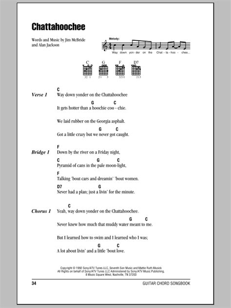 If you'll join my mailing list, i'll let you save all 650 of my chord charts to your computer. Chattahoochee | Sheet Music Direct