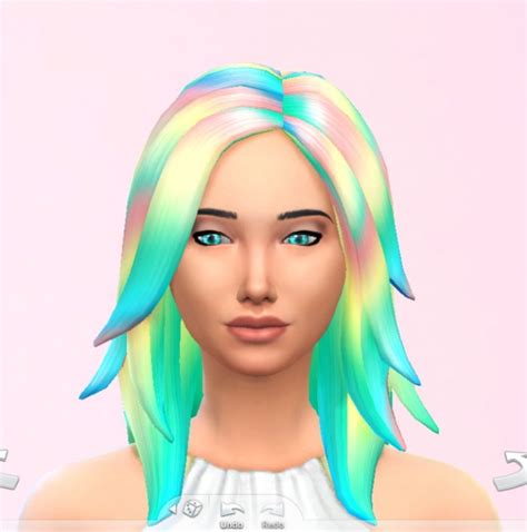 Rainbow Hair At Stars Sugary Pixels Sims 4 Updates
