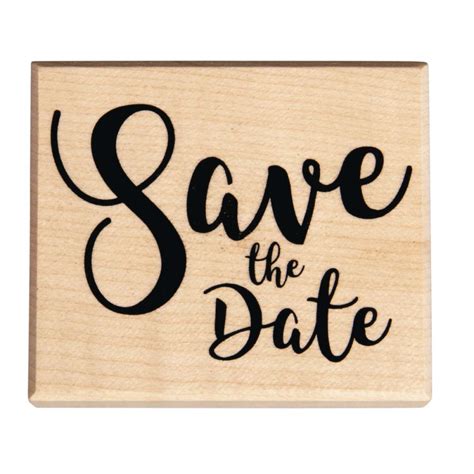 Stempel Save The Date 6x7cm