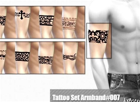 Tattooset Armband 007 Found In Tsr Category Sims 4 Male Tattoos Sims