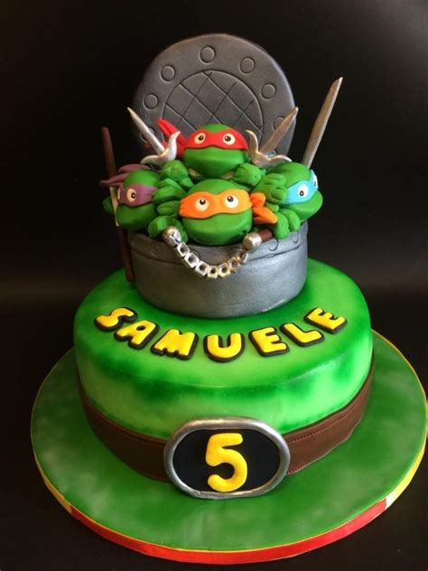 Teenage Mutant Ninja Turtles Cake By Fairydelicious Cakesdecor Turtle Cake Ninja