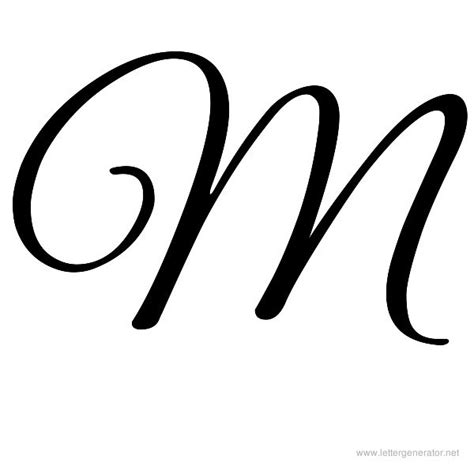 7 Best Images Of Printable Fancy Letter M Cursive Letter M