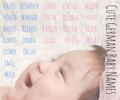 Baby Names With German Origins German Baby Names Boys