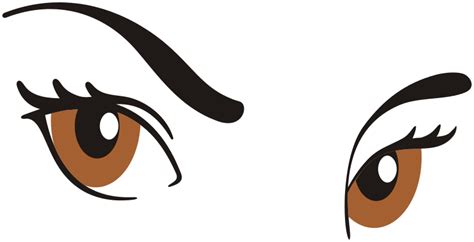 Brown Eyes Clipart Image 7649