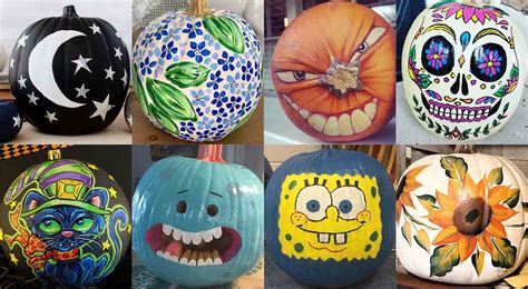 100 Cool No Carve Painted Pumpkin Ideas Designs And Faces 2019