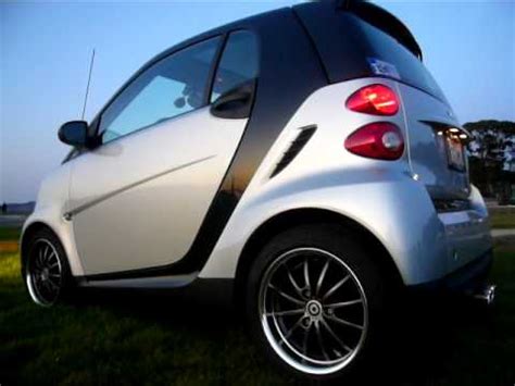 Lowered Smart Car With Genius Wheels And Pipe Youtube