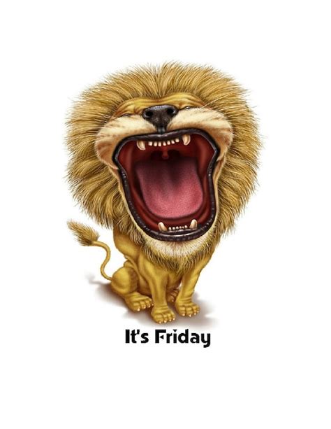 Its Friday Lion Iron On Transfer By Savvycountrydesigns On Etsy