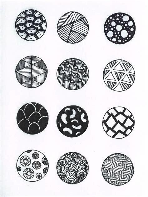 Mini Circles Zentangle Pattern Art Doodle Art Designs Geometric