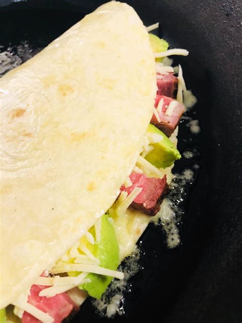 I season the steak with steak seasoning for added flavor. Steak and Avocado Quesadillas - Cooks Well With Others