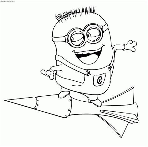 Dibujos Sin Colorear: Dibujos de Minions para Colorear
