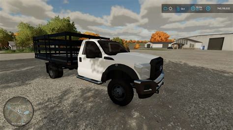 Ford F550 Pfahlkarosserie Lkw V1000 Mod Landwirtschafts Simulator