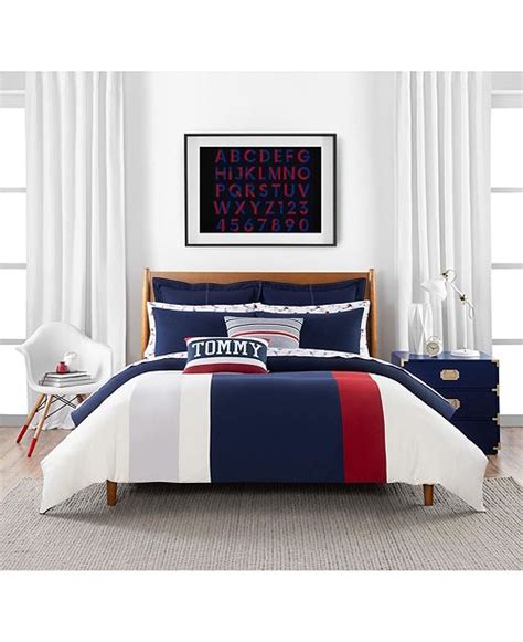 The ascher queen platform bed from tommy hilfiger will give any bedroom a tranquil ambiance that is both elegant and relaxed. Tommy Hilfiger Twin Comforter Set - COMFORT