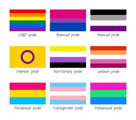 sexual identity lgbt flags set amperart