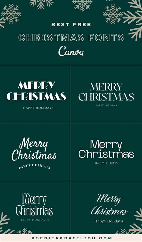 56 Best Christmas Fonts Combinations For Canva Christmas Fonts