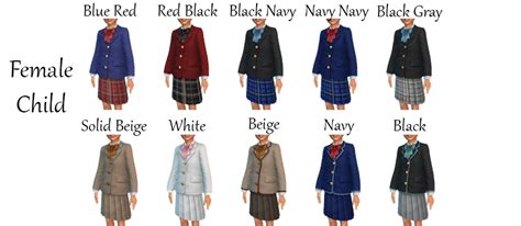 Mod The Sims Mandatory School Uniforms