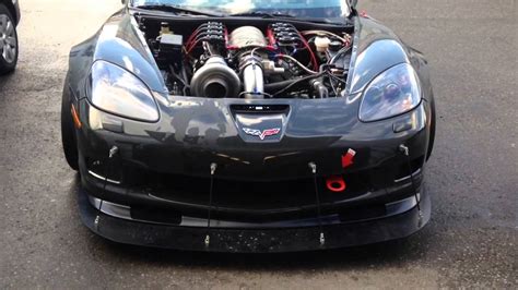 Team Insane Racing Corvette C6 F2 Procharger Idle Youtube